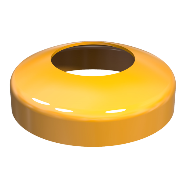 Barrier posts | sides tiltable | yellow / black | Cover  200 mmfor barrier post, tiltable